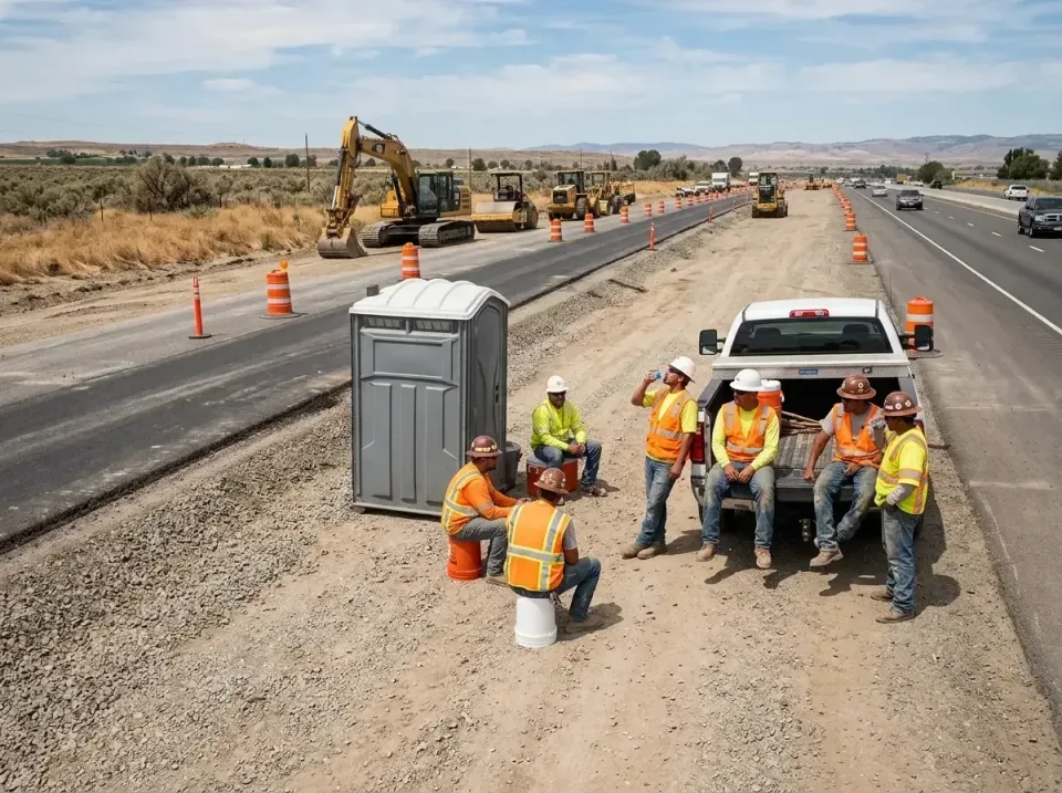 highway-road-construction-crew-007 — frequently asked questions, Porta Potty and Restroom Rentals in University Place, WA